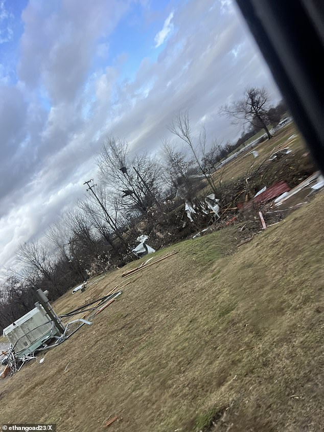 In North Rutherford, a man inspecting the wreckage said the twisters had destroyed a park and a fire station