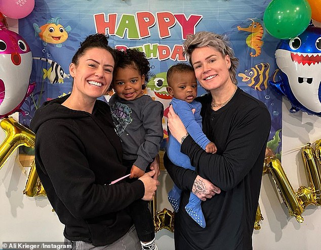 Co-parenting champions: The former couple shares daughter Sloane, 2;  and son Ocean, 15 months