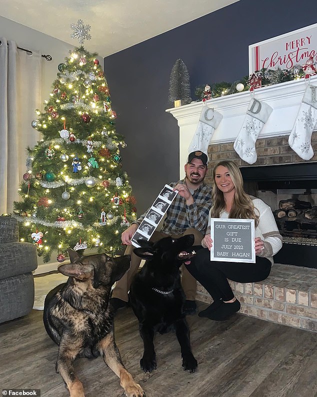 Officer Chad and Danielle say Igor, left, has been part of their family for more than five years