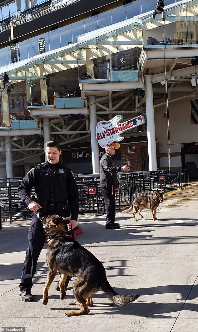 Officer Hagen and Igor are seen on patrol in the town of Shaker Heights, Ohio