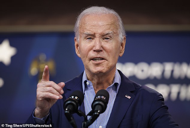 President Biden's approval rating has fallen, leaving him four points behind Trump