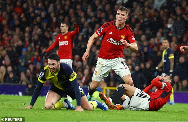 Hojlind was introduced as a substitute in the second half against Bournemouth but struggled to make an impact