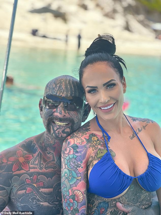 Brajkovich (left), who is almost completely covered in tattoos, is a regular in WA newspapers