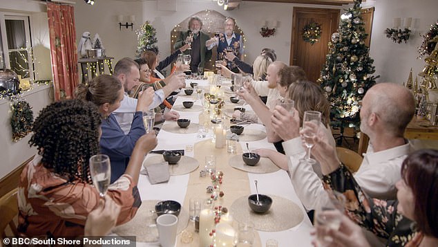 Dave also had the added pleasure of being able to thank his caregivers with an extensive Christmas dinner