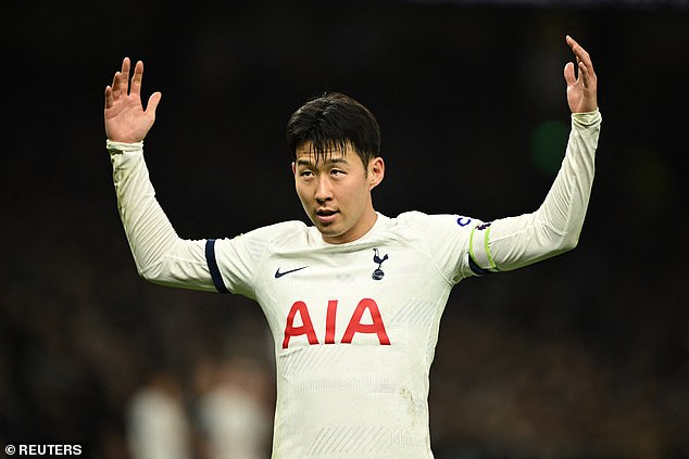 Son finally had an own goal after converting a late penalty in Spurs' dominant win