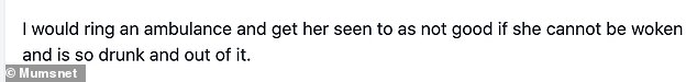 However, others said he should have called the woman's friend or an ambulance if she felt very unwell