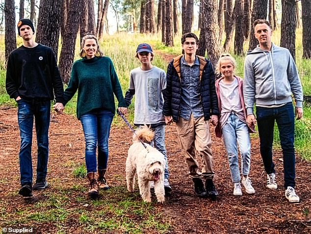 Benjy's family have paid heartfelt tribute to their beloved son and brother (Benjy is third from left)