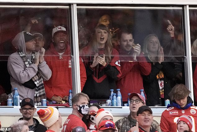 Swift attended her sixth Chiefs game since her relationship with Kelce went public in September