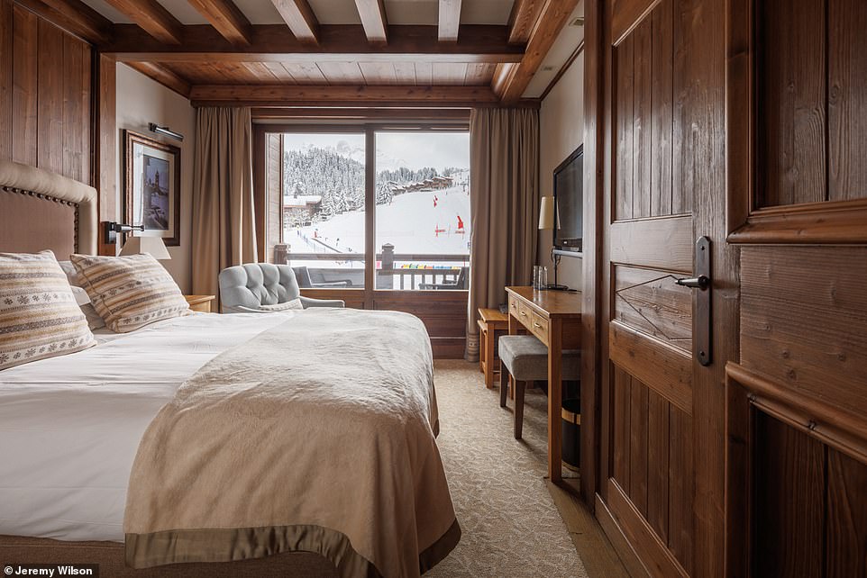 Rooms in Portetta start from 300 euros (£257) per night, which is a bargain for a luxury hotel in Courchevel