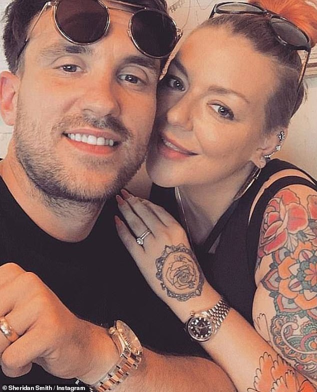 Breakup: Sheridan is reportedly 'devastated' by her split from fiancé Jamie, which was announced last week