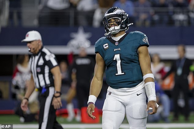 The Cowboys tied Jalen Hurts and the Eagles in the NFC East with a 33-13 victory