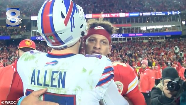 Mahomes' anger at the officials was picked up on a microphone during a conversation with rival QB Josh Allen