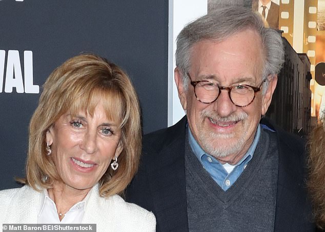 Spielberg pictured with his sister Nancy in November.  According to a post on her Instagram page, she was in Israel on the day of the attack