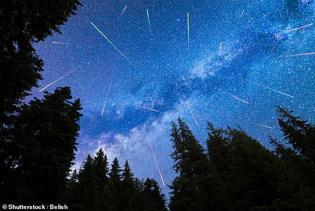 While shooting stars are primarily white, eagle-eyed viewers may also spot yellow, green, red, or blue meteors