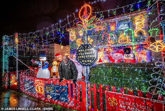 Mr Bibby lives with his son and partner Linda Cummings, 60, and said rising electricity costs will not stop him switching on the lights