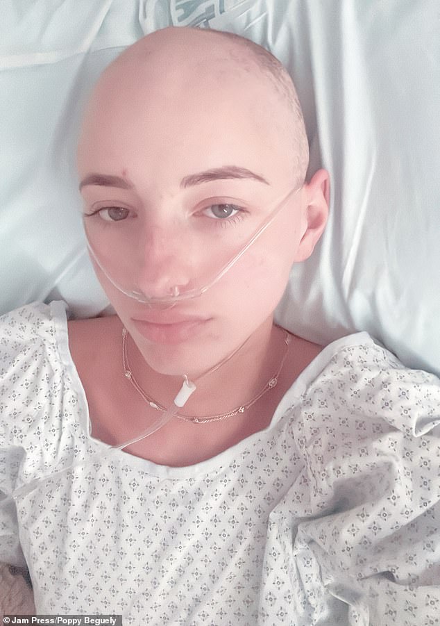 Following her diagnosis, Poppy started chemotherapy in February 2023, shortly after her twentieth birthday, and lasted four months.