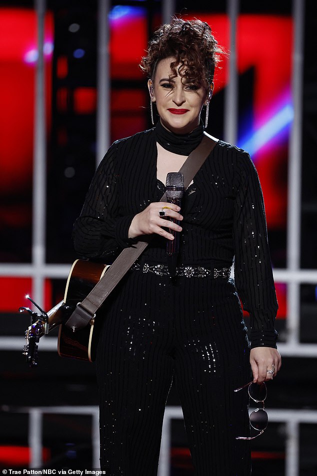 Reba's singer Jordan Rainer, 33, from Atoka, Oklahoma, after winning the instant save performed by Ol' Red by former The Voice coach Blake Shelton