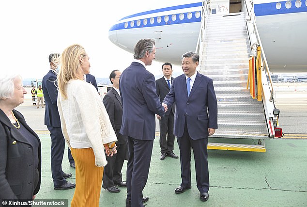 California Governor Gavin Newsom greeted Chinese President Xi Jinping in San Francisco last month