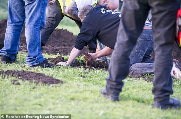 Despite insisting he could free himself, rescuers at the West Yorkshire site were forced into action after nine minutes had passed with no signs of life.