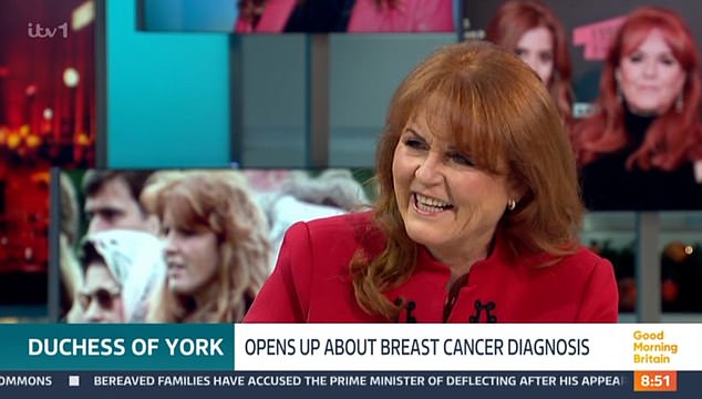 Today on Great Morning Britain, Sarah discussed her breast cancer diagnosis and the one-off mastectomy she underwent on her left breast