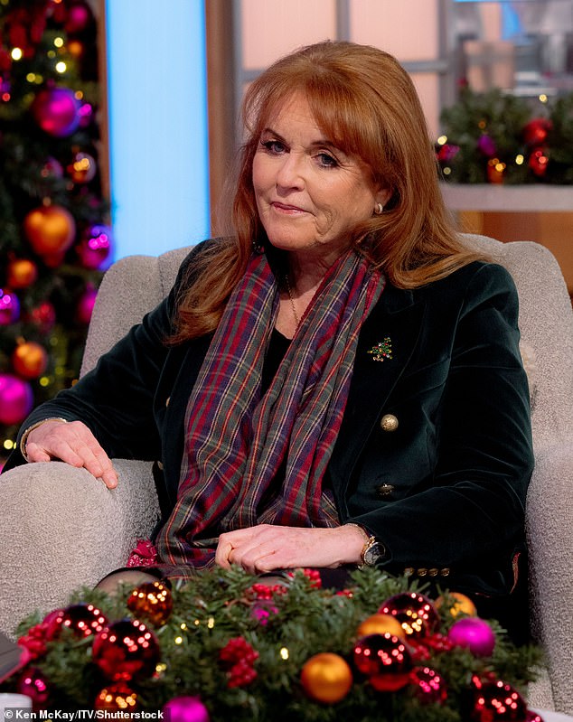 Sarah Ferguson, Duchess of York, as a guest on the TV show 'Lorraine' in London on December 5