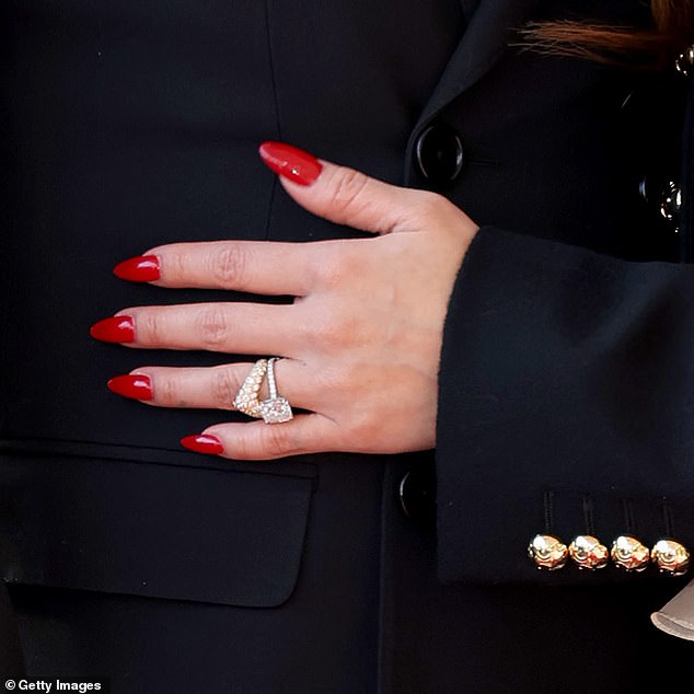 During Macaulay's Hollywood Walk of Fame ceremony on Friday, December 1, many eagle-eyed fans spotted another ring next to her engagement ring