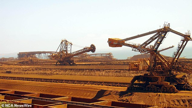 Rising prices for raw materials such as iron ore have increased taxation on companies.  Photo: AFP / Amy Coopes