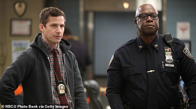 Braugher was pictured alongside costar Andy Samberg in a 2019 episode of the show