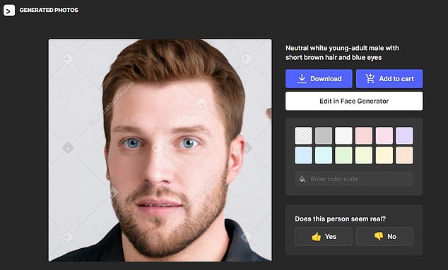 One of the alleged writers' headshots can be seen on a website that sells AI-generated photos