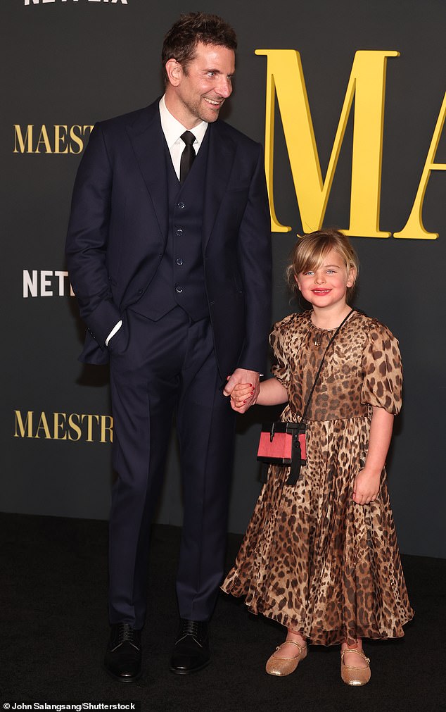 The 48-year-old actor was a proud father when his little one, whom he shares with ex-girlfriend Irina Shayk, made his first red carpet appearance on Tuesday evening