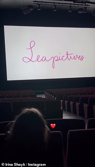 She shared a photo of her daughter sitting in the theater