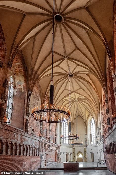 Visitors can tour parts of all three castle buildings, including St. Mary's Church, pictured above