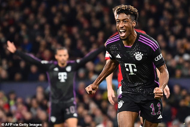 Kingsley Coman was voted man of the match by L'Equipe, receiving a score of 7 out of 10 after his match-winning contribution