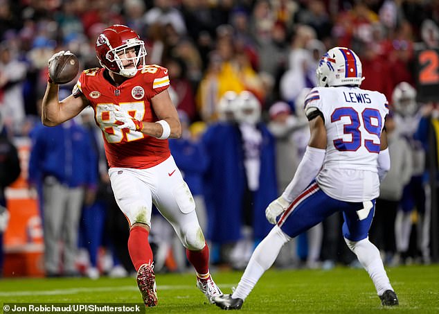 Kelce threw an amazing lateral to teammate Kadarius Toney late in the game on Sunday