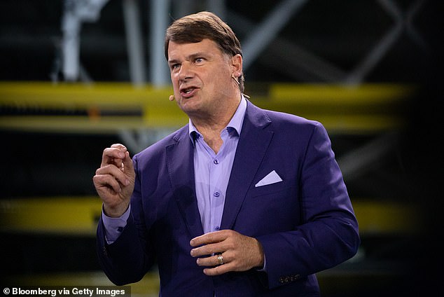 Ford CEO Jim Farley, pictured at the 2022 F-150 Lightning launch, said earlier this month that 4,393 units were sold in November, a single-month record