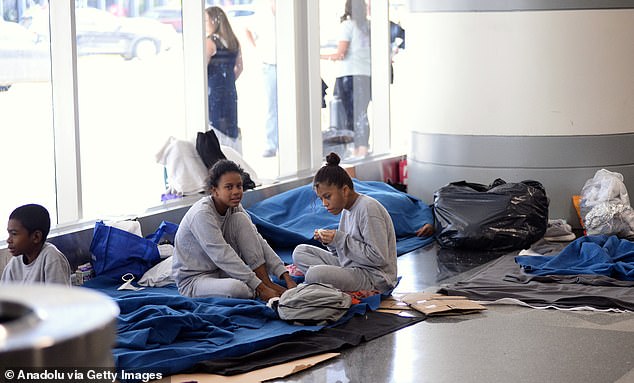 The city's airport and police stations have been used to house the thousands of migrants