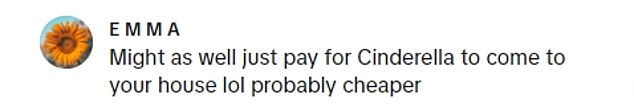 Other social media fans were left stunned by the revelation, with one writing: 'This is exactly why I'm waiting until my kids are at an age where they can really appreciate the holidays'