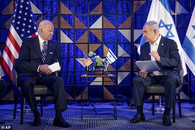 President Joe Biden leveled his strongest criticism yet of Israel – over Biden with Israeli Prime Minister Benjamin Netanyahu in Tel Aviv in October