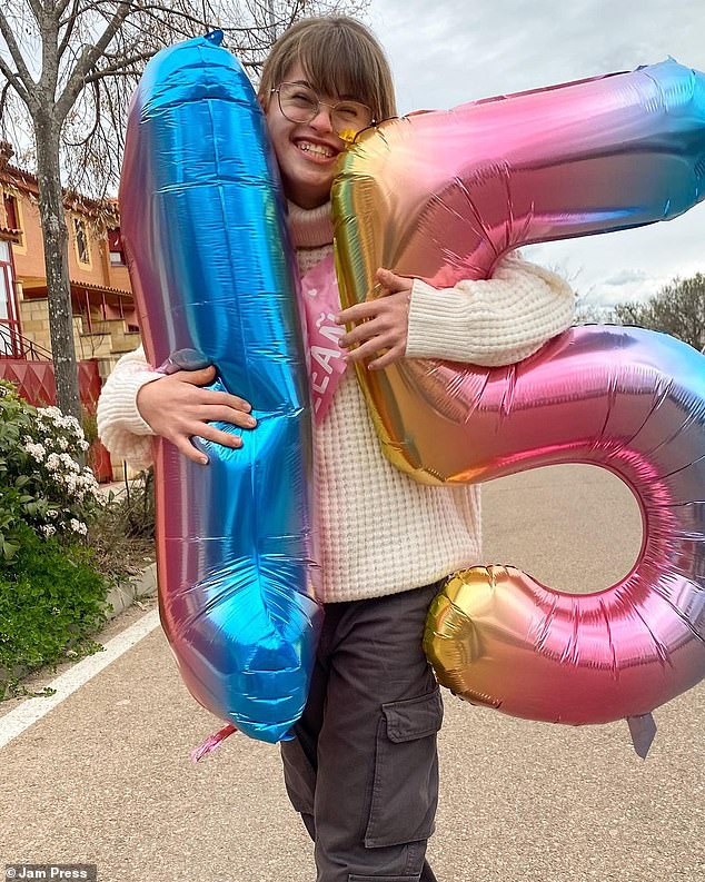 The 15-year-old previously posed with her birthday balloons in an adorable Instagram post