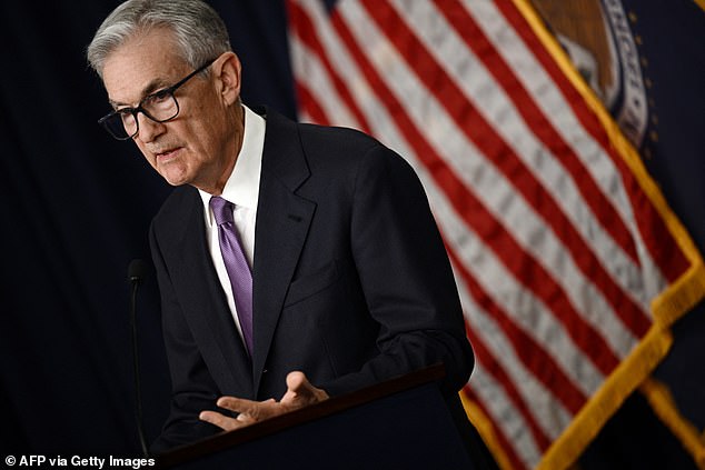 Fed Chairman Jerome Powell spoke at a news conference after the announcement