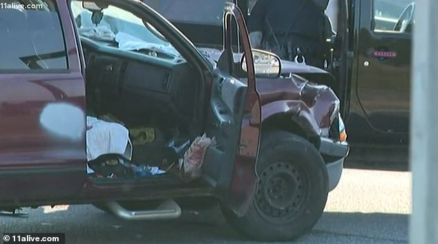 Herring allegedly struck a semi near the intersection of Riverdale Road and Forest Parkway in Clayton County and attempted to leave but was blocked by Payne's Jeep