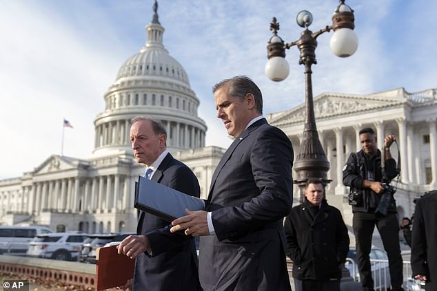 Hunter Biden arrived on the Senate side of the Capitol on Wednesday morning with his attorney Abbe Lowell, sparking speculation that he would actually testify