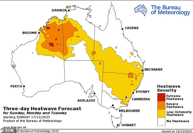 The Bureau of Meteorology has issued warnings for NSW, Queensland, NT and WA this weekend