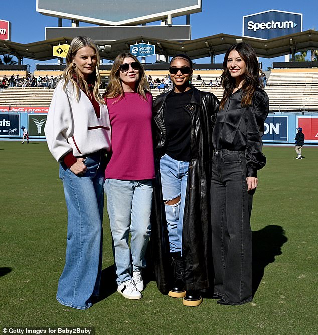 L-R Kelly Sawyer Patricof, co-CEO, Baby2Baby, Ellen, Lori and Norah Weinstein, co-CEO