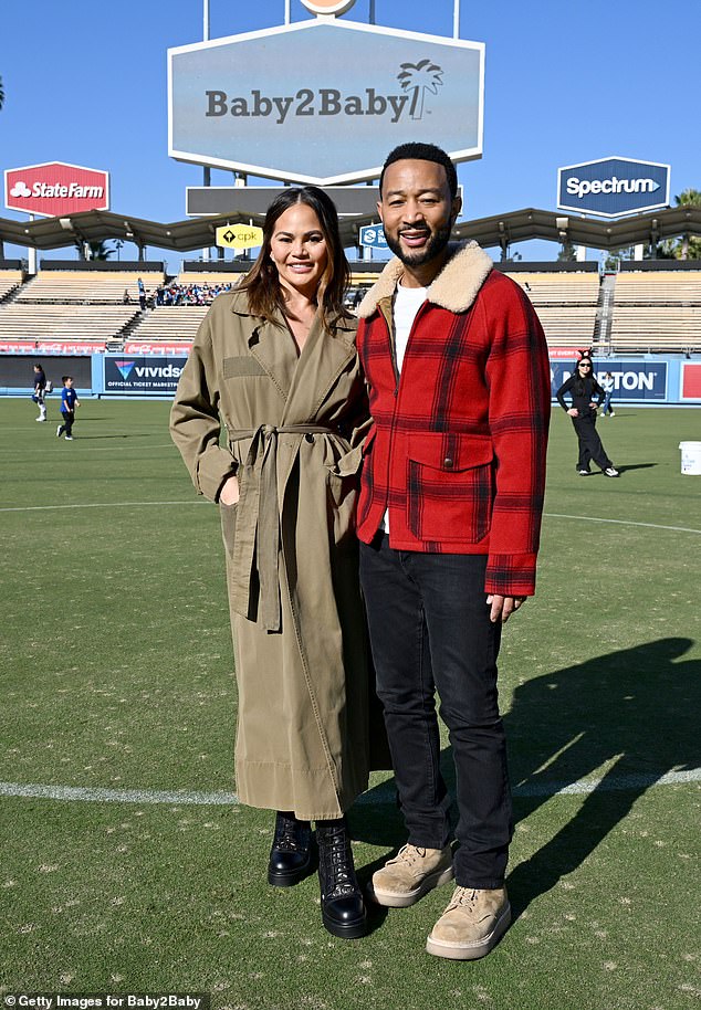 Chrissy Teigen and John Legend also volunteered their time