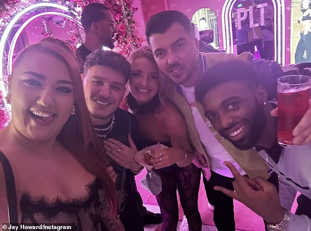 MAFS stars Jay Howard, JJ Slater, Rosaline Darlington and Paul Liba also attended the festive event and posed for photos together