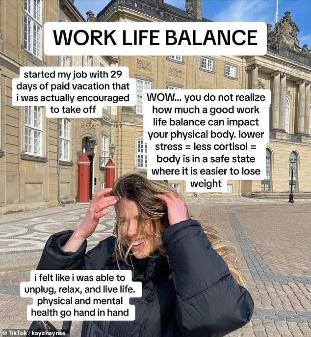 Donahue added that the work-life balance she had in Europe also improved her mental and physical health