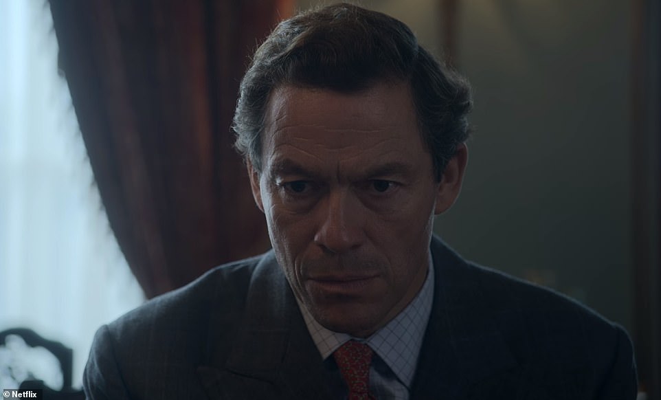 Charles, played by Dominic West, asks his eldest why he is 