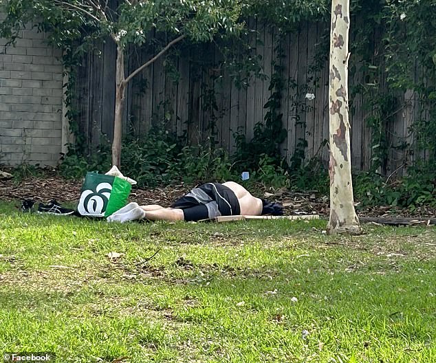 Australian Criminal Intelligence Commission data shows Melbourne has the highest levels of heroin, ketamine and fentanyl consumption of any Australian capital (photo: a man on the ground at the MSIR)