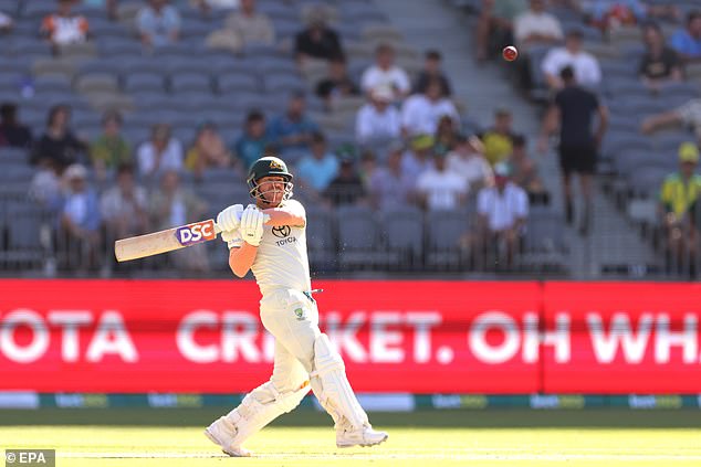 Empty seats were visible as David Warner scored 164 runs against Pakistan on Thursday